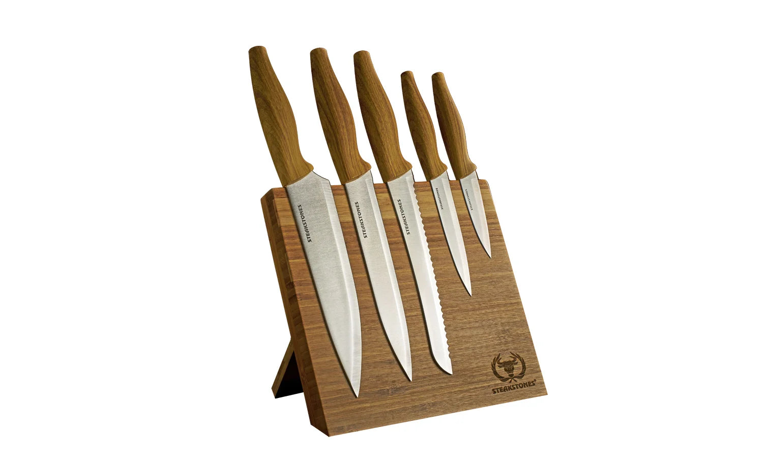 Set of 5 Stainless Steel Kitchen Knives