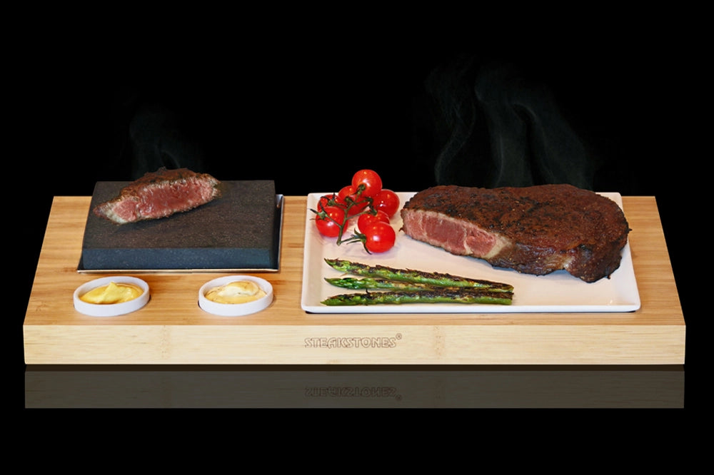 The SteakStones Steak Finishing Set